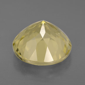 Quartzo amarelo natural 5,94ct, corte redondo, VVS