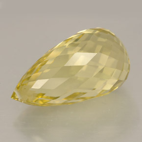 Quartzo amarelo natural 12,38ct, briolete, IF