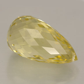 Quartzo amarelo natural 12,38ct, briolete, IF