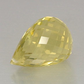 Quartzo amarelo natural 11,00ct, briolete, VVS
