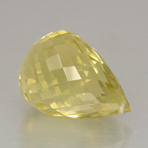 Quartzo amarelo natural 11,00ct, briolete, VVS