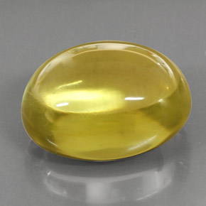Quartzo amarelo natural 39,75ct, corte oval, transparente