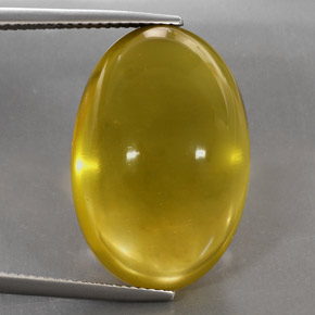 Quartzo amarelo natural 29,30ct, corte oval, transparente