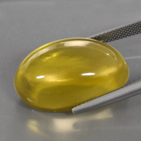 Quartzo amarelo natural 29,30ct, corte oval, transparente