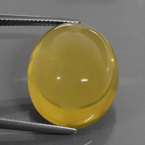 Quartzo amarelo natural 36,73ct, corte oval, transparente