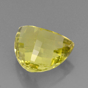 Quartzo amarelo natural 19,34ct, trillion, VVS
