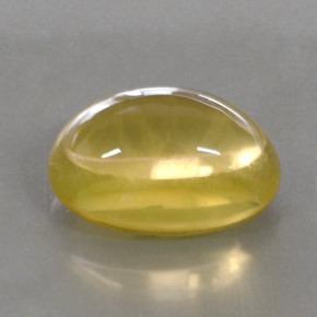 Quartzo amarelo natural 27,87ct, corte oval, transparente