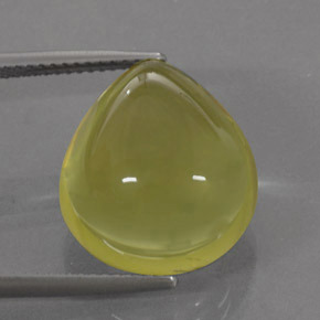 Quartzo amarelo natural 17,87ct, formato de pêra, transparente
