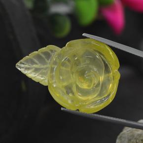 Quartzo amarelo natural 41,25ct, forma extravagante, transparente
