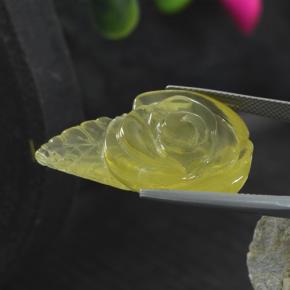 Quartzo amarelo natural 41,25ct, forma extravagante, transparente