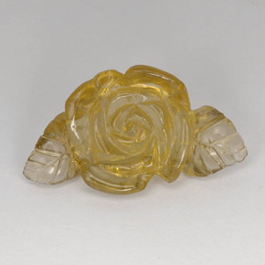 Quartzo amarelo natural 21,78ct, transparente, transparente/translúcido