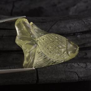 Quartzo amarelo natural 42,75ct, forma extravagante, transparente