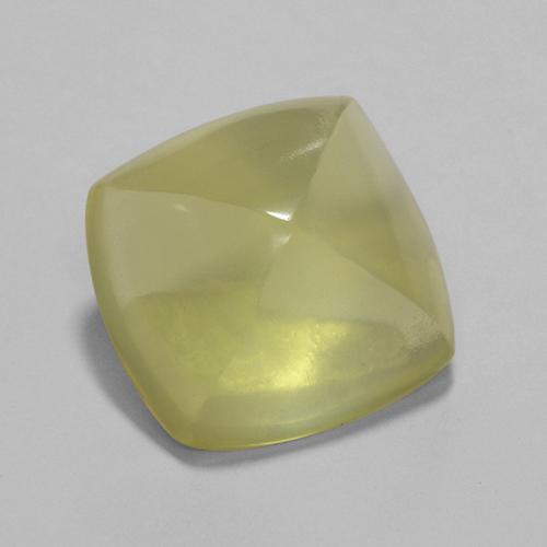 Quartzo amarelo natural 7,89ct, almofada cortada, transparente