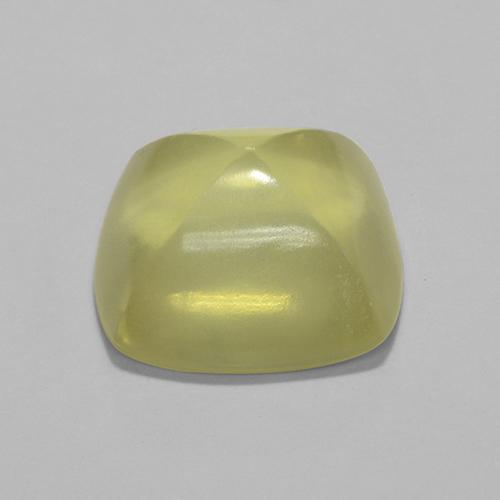 Quartzo amarelo natural 7,89ct, almofada cortada, transparente