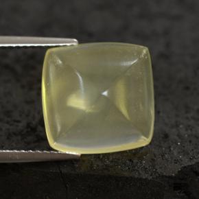 Quartzo amarelo natural 8,05ct, almofada cortada, transparente