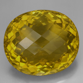Quartzo amarelo natural 170,90ct, corte oval, VVS