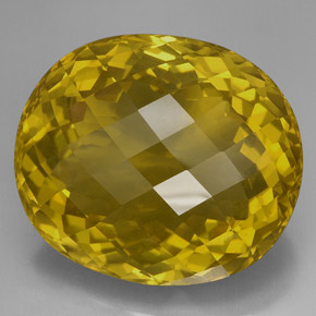 Quartzo amarelo natural 170,90ct, corte oval, VVS