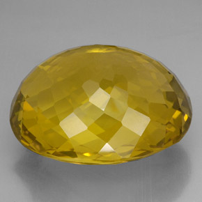 Quartzo amarelo natural 170,90ct, corte oval, VVS