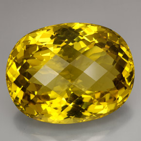 Quartzo amarelo natural 223,80ct, corte oval, VVS-VS