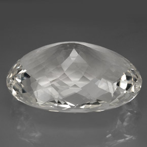 Quartzo branco natural 418,80ct, corte oval, IF