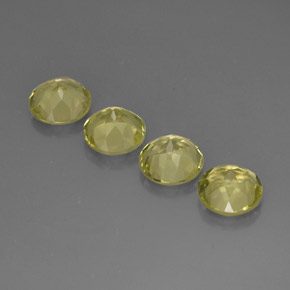 Pedras preciosas de quartzo amarelo natural de  ct, corte redondo, VVS-VS