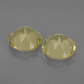 Pedras preciosas de quartzo amarelo natural de  ct, corte redondo, VVS-VS