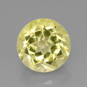 Quartzo amarelo natural 2,67ct, corte redondo, VVS-VS