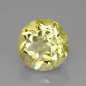 Quartzo amarelo natural 2,67ct, corte redondo, VVS-VS