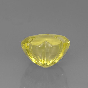 Quartzo amarelo natural 10,56ct, forma extravagante, transparente