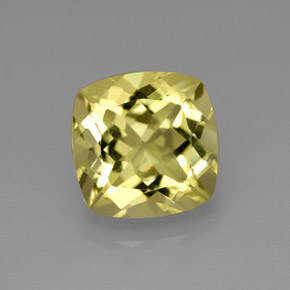Quartzo amarelo natural 4,00ct, almofada cortada, VVS-VS