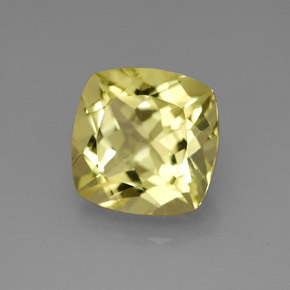 Quartzo amarelo natural 4,00ct, almofada cortada, VVS-VS