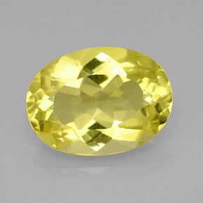 Quartzo Limão Natural 6.01ct, Corte Oval, VVS-VS