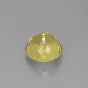 Quartzo amarelo natural 10,94ct, corte redondo, VS