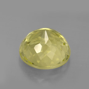 Quartzo Limão Natural 6.19ct, Corte Redondo, VS