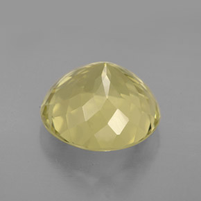 Quartzo amarelo natural 5,79ct, corte redondo, VS
