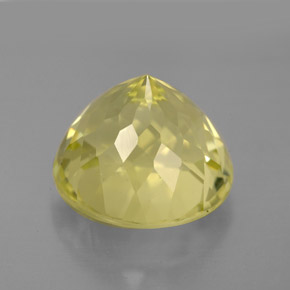 Quartzo amarelo natural 6,98ct, corte redondo, VVS-VS