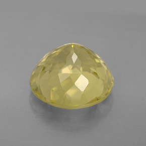 Quartzo amarelo natural 6,12ct, corte redondo, VVS-VS