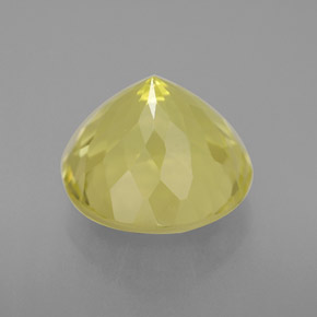 Quartzo amarelo natural 5,25ct, corte redondo, VS
