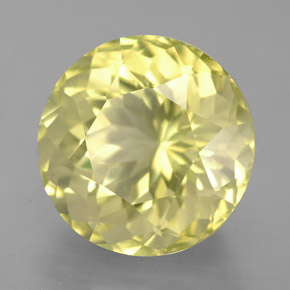 Quartzo Limão Natural 5.93ct, Corte Redondo, VS