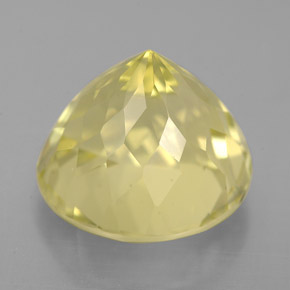 Quartzo Limão Natural 5.93ct, Corte Redondo, VS