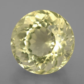 Quartzo amarelo natural 5,55ct, corte redondo, VVS-VS