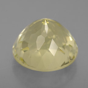 Quartzo amarelo natural 5,55ct, corte redondo, VVS-VS