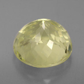 Quartzo amarelo natural 5,22ct, corte redondo, VVS