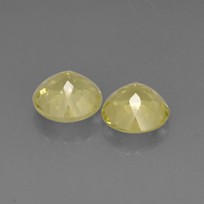Pedras preciosas de quartzo amarelo natural de  ct, corte redondo, VVS-VS