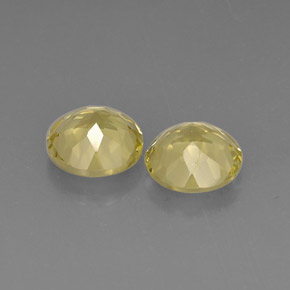 Pedras preciosas de quartzo amarelo natural de  ct, corte redondo, VVS-VS