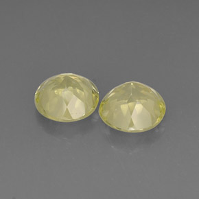 Pedras preciosas de quartzo amarelo natural de  ct, corte redondo, VVS-VS