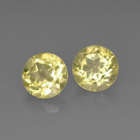 Pedras preciosas de quartzo amarelo natural de  ct, corte redondo, VVS-VS
