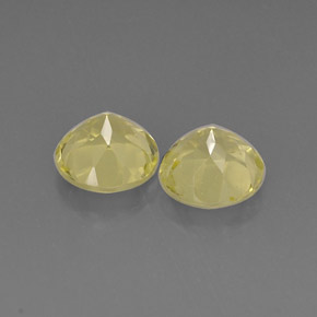 Pedras preciosas de quartzo amarelo natural de  ct, corte redondo, VVS-VS