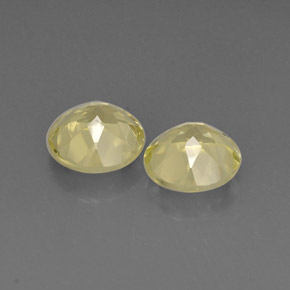 Pedras preciosas de quartzo amarelo natural de  ct, corte redondo, VVS-VS