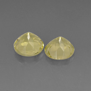 Pedras preciosas de quartzo amarelo natural de  ct, corte redondo, VVS-VS